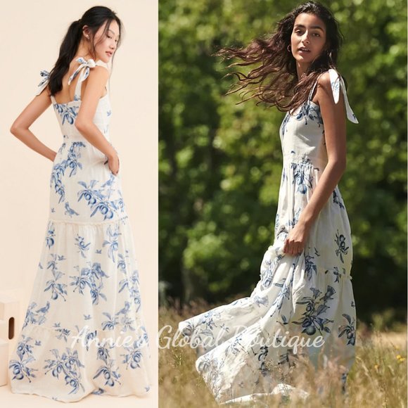 Anthropologie Dresses & Skirts - RARE NWT ANTHROPOLOGIE  Agua Bendita Celestine Floral Maxi Dress. Size XSP/XS